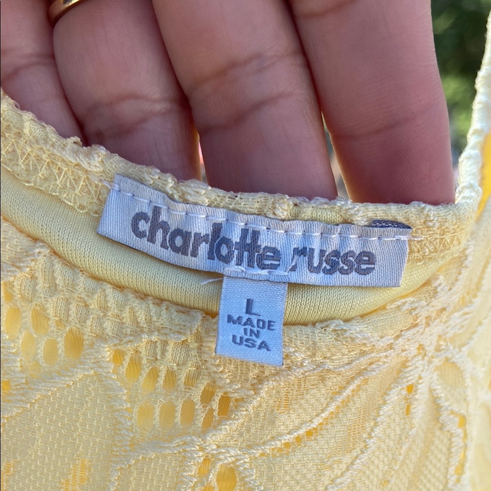 Charlotte Russe Sunny Lace Blouse